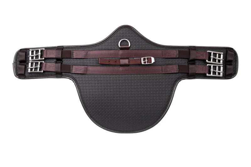 Hy Equestrian Waffle Stud Girth Short - Brown